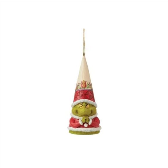 Jim Shore Grinch Gnome with Hands Clenched Ornament Christmas 2023 New 6012710 - Picture 1 of 8